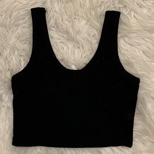 black crop top